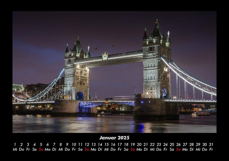 Produktbild: London 2025 Fotokalender DIN A3