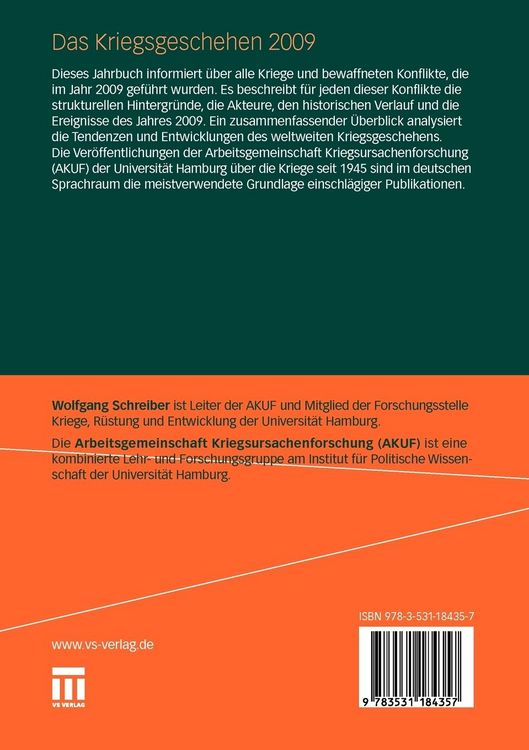 Produktbild: Das Kriegsgeschehen 2009
