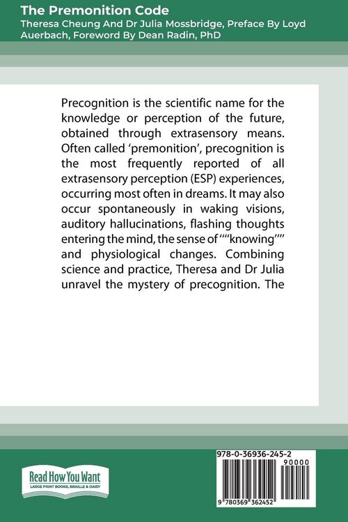 Produktbild: The Premonition Code (Large Print 16 Pt Edition)