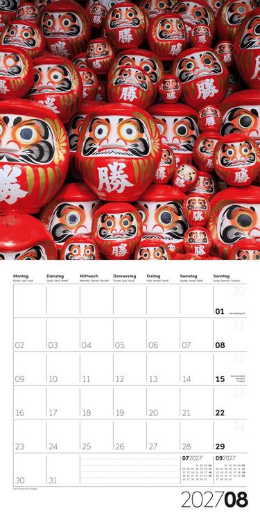 Produktbild: Die Farbe Rot Kalender 2027 - 30x30 - Art12