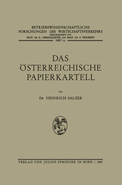 Produktbild: Das &Ouml;sterreichische Papierkartell