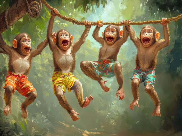Produktbild: CALVENDO Puzzle Tiere wollen Spa&szlig; haben | 1000 Teile Lege-Gr&ouml;&szlig;e 64x48cm Foto-Puzzle f&uuml;r gl&uuml;ckliche Stunden