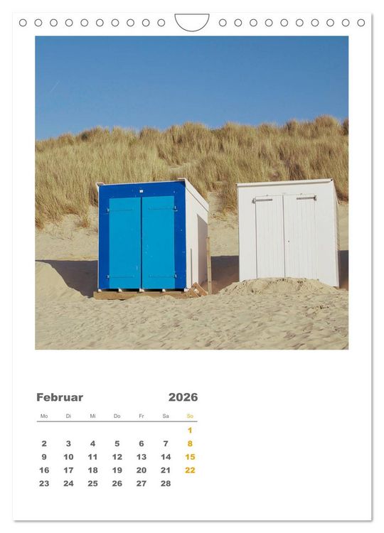Produktbild: Hollands Strandparadies Zeeland (Wandkalender 2026 DIN A4 hoch), CALVENDO Monatskalender