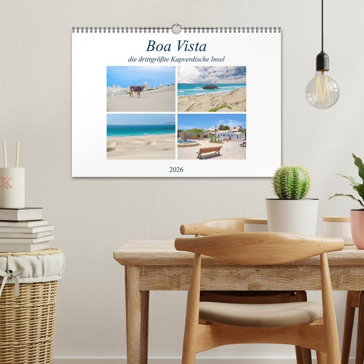 Produktbild: Boa Vista - die drittgr&ouml;&szlig;te Kapverdische Insel (Wandkalender 2026 DIN A3 quer), CALVENDO Monatskalender