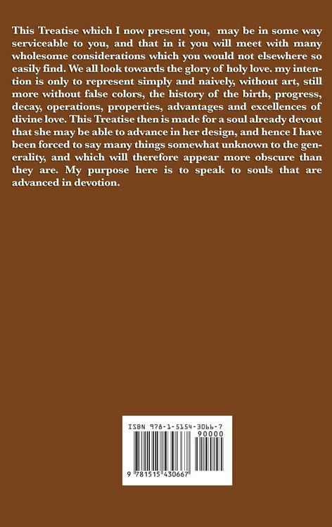Produktbild: Treatise on the Love of God - A Guide to Divine Love, Spiritual Devotion, and Union with God