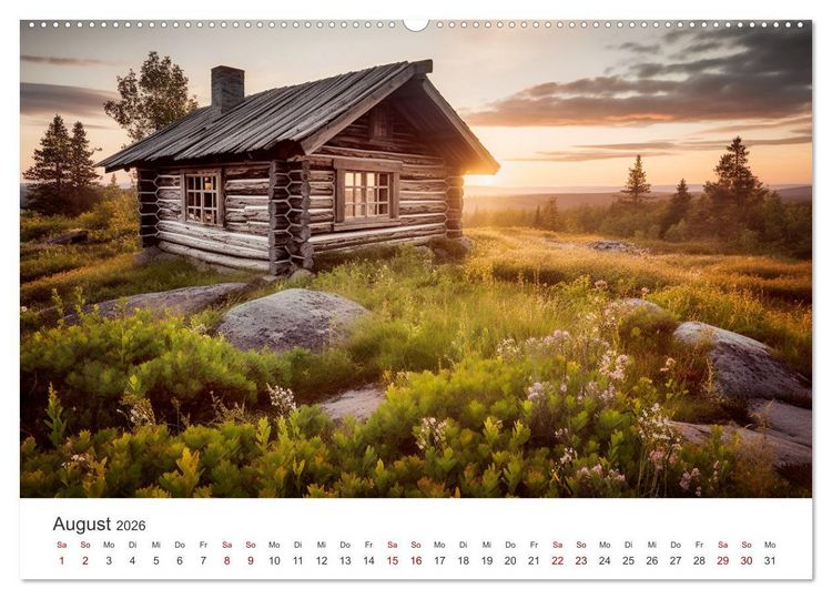 Produktbild: Zuhause in der Wildnis (Wandkalender 2026 DIN A2 quer), CALVENDO Monatskalender