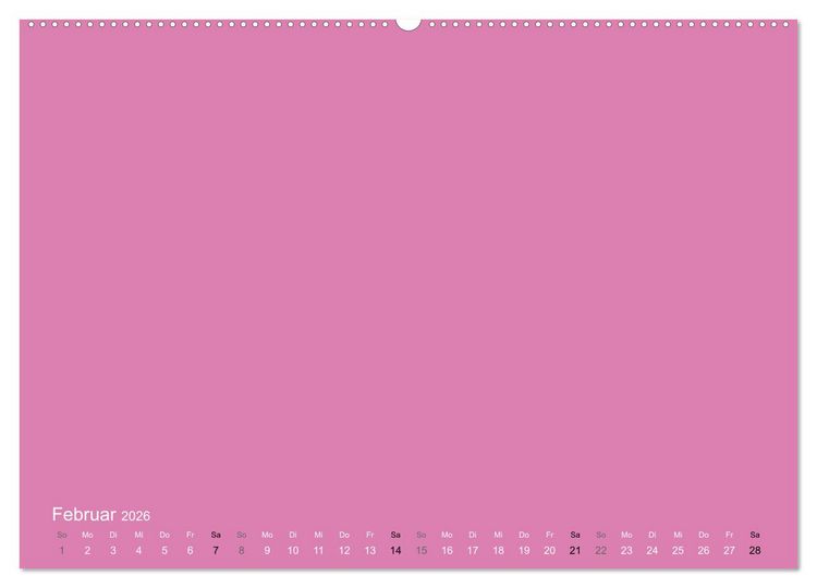 Produktbild: Bastelkalender - Pink (Wandkalender 2026 DIN A2 quer), CALVENDO Monatskalender