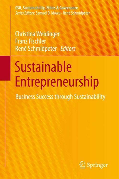 Produktbild: Sustainable Entrepreneurship