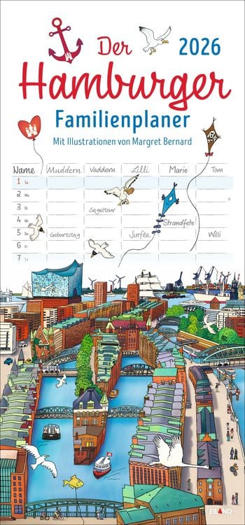 Produktbild: Der Hamburger Familienplaner 2026 - Margret Bernard