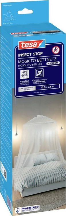 Produktbild: tesa COMFORT 55836-00020-00 Moskitonetz (B x H) 2500 mm x 12500 mm Wei&szlig; 1 St.