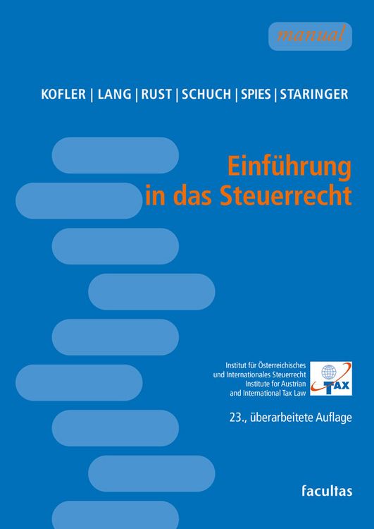 Produktbild: Einf&uuml;hrung in das Steuerrecht