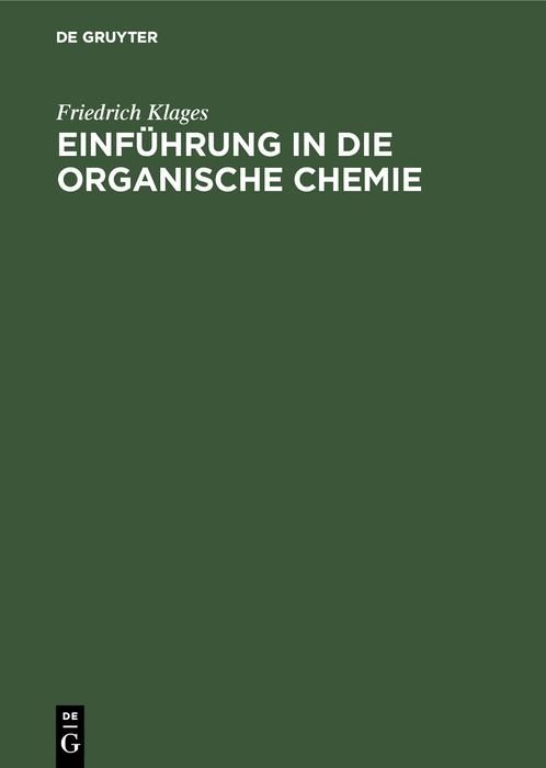 Produktbild: Einf&uuml;hrung in die organische Chemie