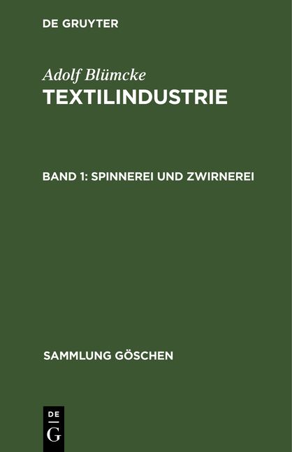 Produktbild: Spinnerei und Zwirnerei