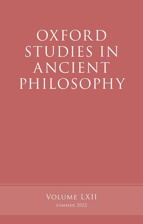 Produktbild: Oxford Studies in Ancient Philosophy, Volume 62
