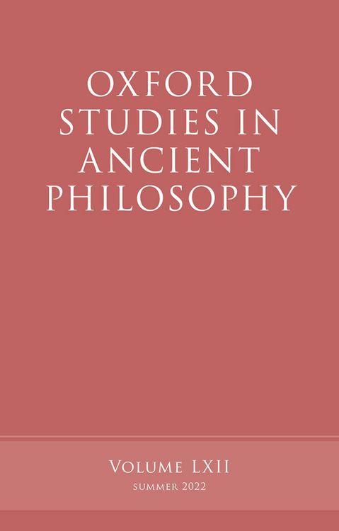 Produktbild: Oxford Studies in Ancient Philosophy, Volume 62