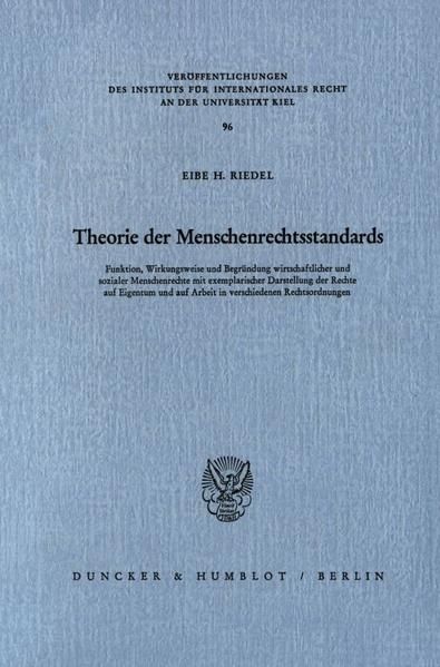 Produktbild: Theorie der Menschenrechtsstandards.