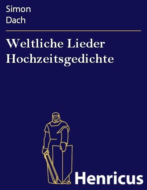 Produktbild: Weltliche Lieder Hochzeitsgedichte