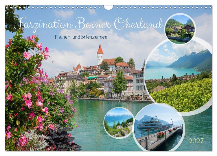 Produktbild: Faszination Berner Oberland - Thuner- und Brienzersee (Wandkalender 2027 DIN A3 quer), CALVENDO Monatskalender