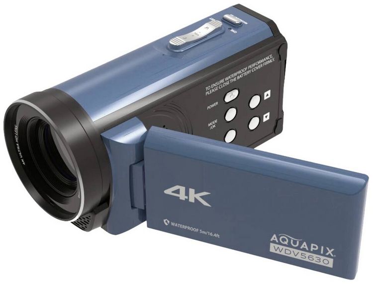 Produktbild: Aquapix WDV5630 GreyBlue Camcorder 7.6 cm 3 Zoll 13 Megapixel Grau-Blau