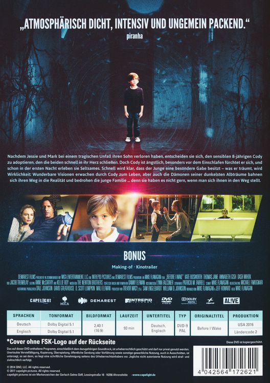 Produktbild: Before I Wake