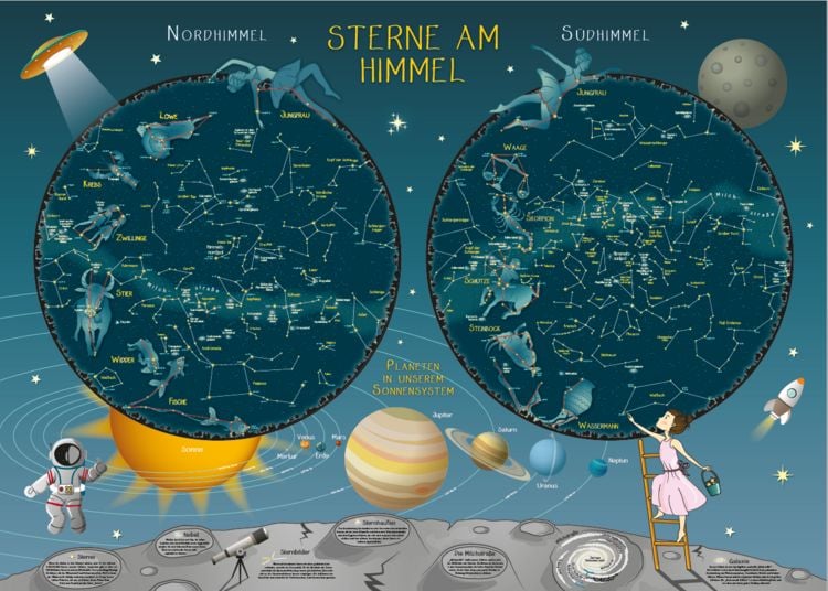 Produktbild: Sterne am Himmel: Sternenkarte f&uuml;r Kinder