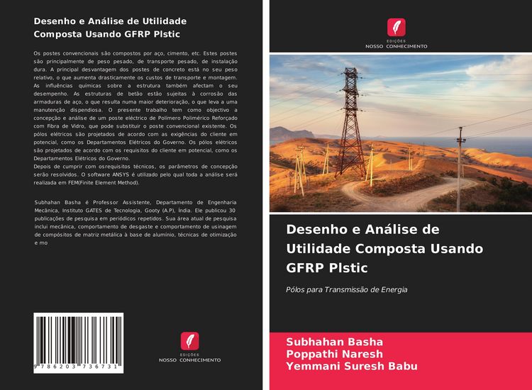 Produktbild: Desenho e An&aacute;lise de Utilidade Composta Usando GFRP Plstic