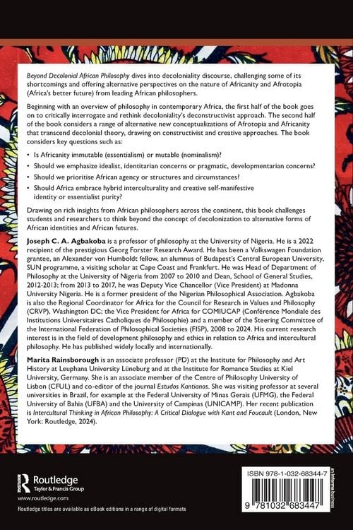 Produktbild: Beyond Decolonial African Philosophy