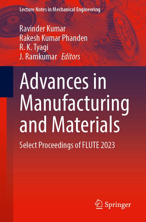 Produktbild: Advances in Manufacturing and Materials