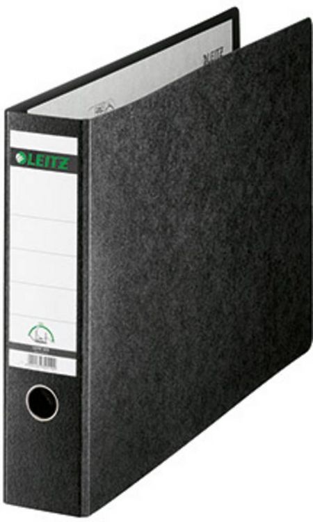 Produktbild: Leitz Ordner 1073 DIN A3 quer R&uuml;ckenbreite: 78 mm Schwarz Wolkenmarmor 2 B&uuml;gel 10730000