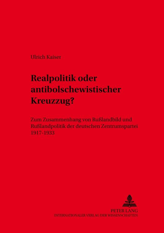 Produktbild: Realpolitik oder antibolschewistischer Kreuzzug?