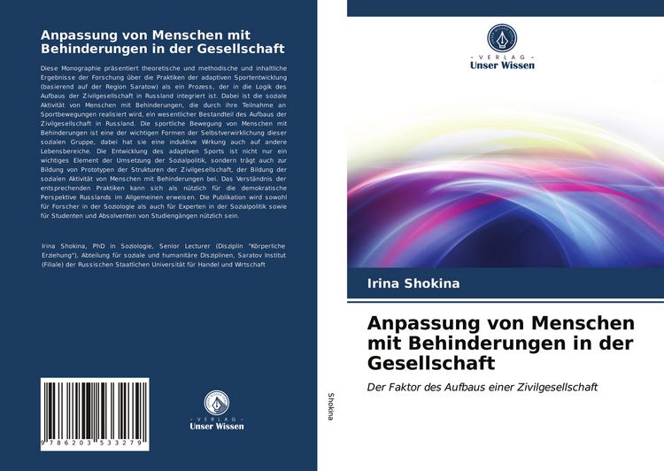 Produktbild: Anpassung von Menschen mit Behinderungen in der Gesellschaft