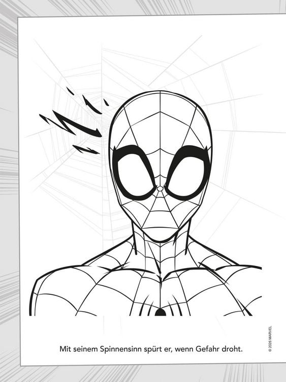 Produktbild: MARVEL Spider-Man: Mein spinnenstarkes Malbuch