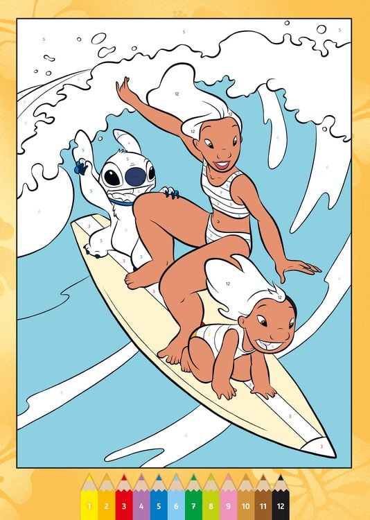 Produktbild: CreArt Malen nach Zahlen ab 7 Disney - Lilo & Stitch
