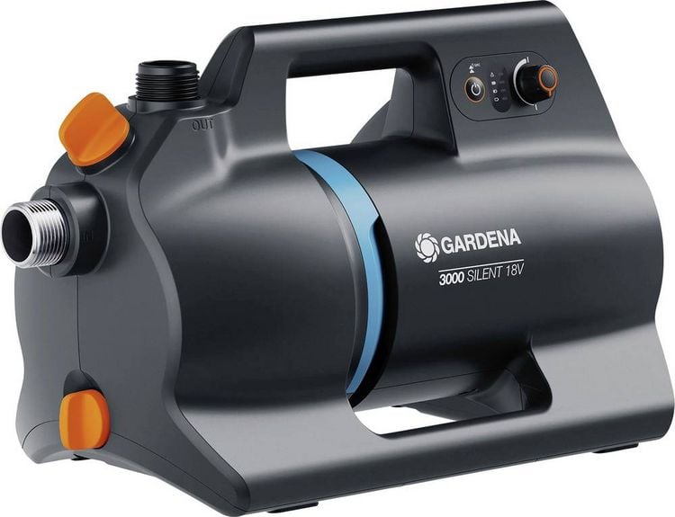 Produktbild: GARDENA Akku-Gartenpumpe 3000 Silent 18V P4A Ready-To-Use Set Akku-Gartenpumpe 3000 l/h