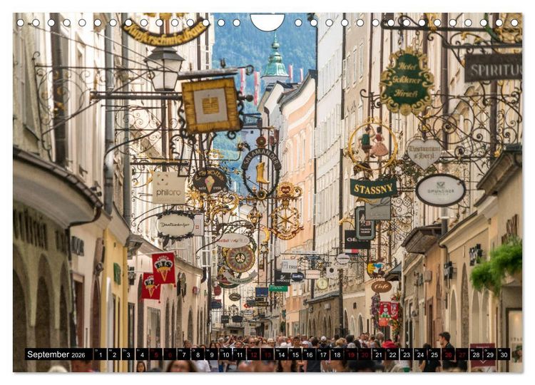 Produktbild: Salzburg - &Ouml;sterreich (Wandkalender 2026 DIN A4 quer), CALVENDO Monatskalender
