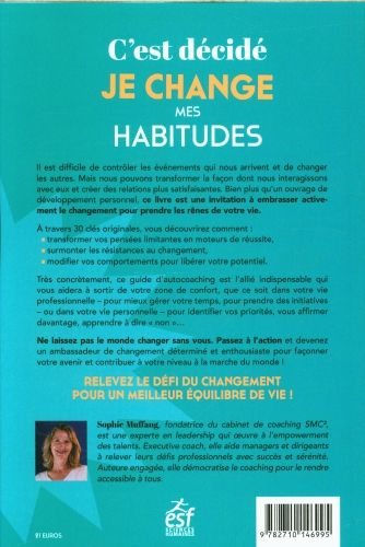 Produktbild: C'est d&eacute;cid&eacute;, je change mes habitudes