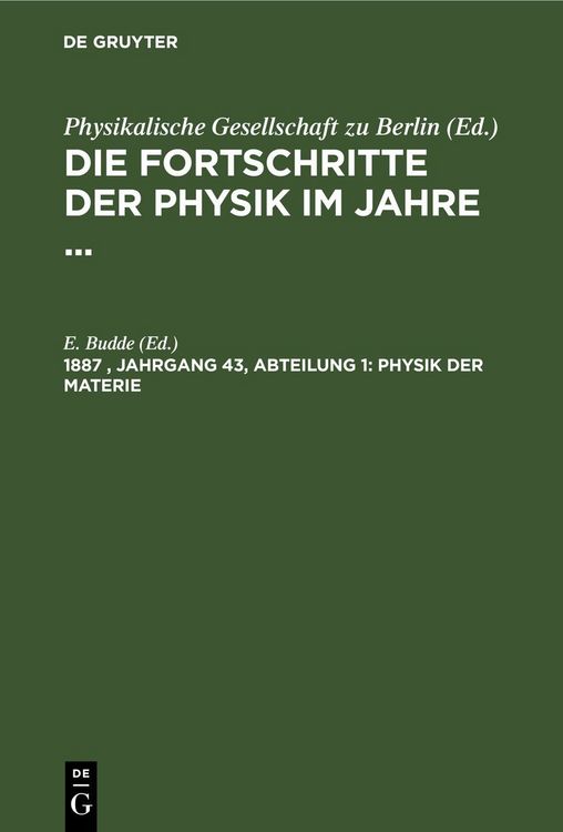 Produktbild: Physik der Materie