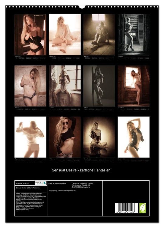 Produktbild: Sensual Desire - z&auml;rtliche Fantasien (hochwertiger Premium Wandkalender 2026 DIN A2 hoch), Kunstdruck in Hochglanz