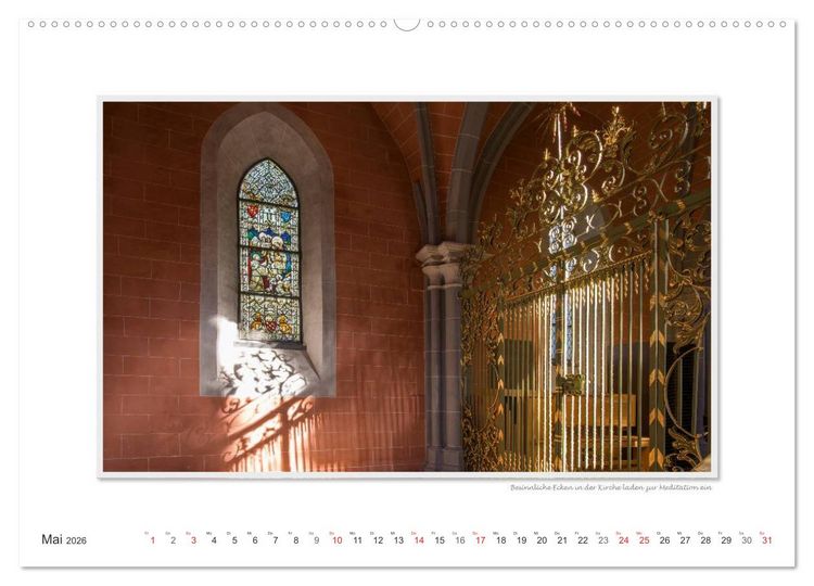 Produktbild: Emotionale Momente: Abtei Marienstatt im Westerwald (Wandkalender 2026 DIN A2 quer), CALVENDO Monatskalender