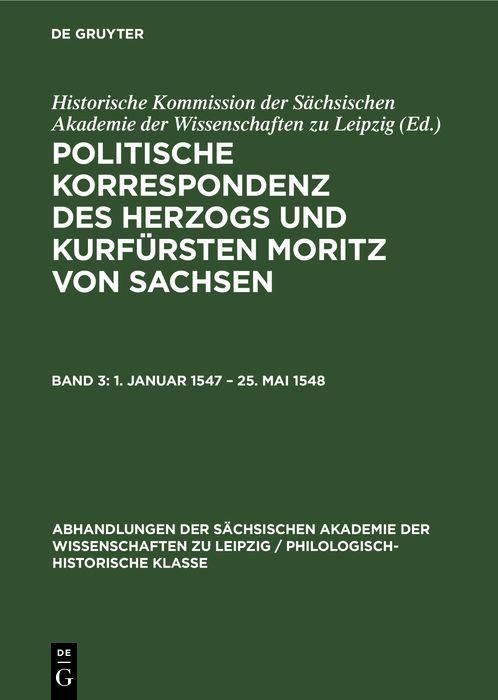Produktbild: 1. Januar 1547 - 25. Mai 1548