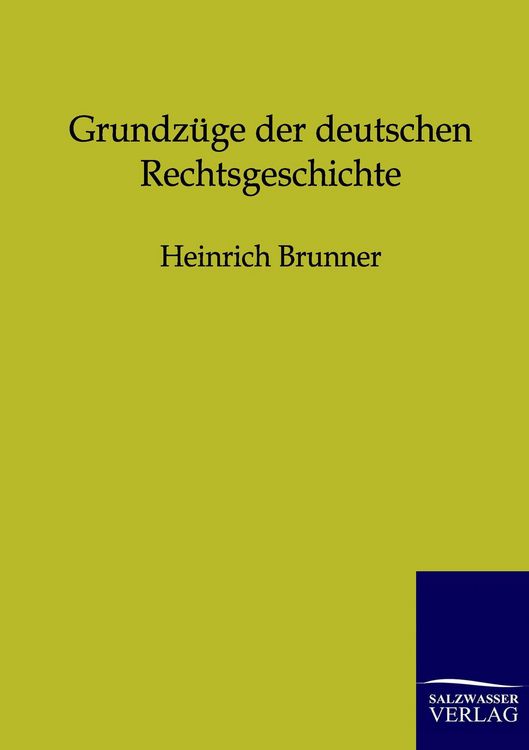 Produktbild: Grundz&uuml;ge der deutschen Rechtsgeschichte