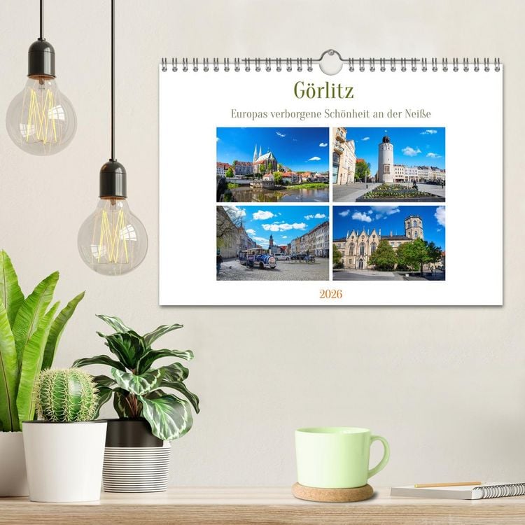 Produktbild: G&ouml;rlitz - Europas verborgene Sch&ouml;nheit an der Nei&szlig;e (Wandkalender 2026 DIN A4 quer), CALVENDO Monatskalender