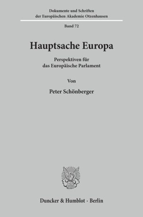 Bild vom Artikel Hauptsache Europa. vom Autor Peter Schönberger