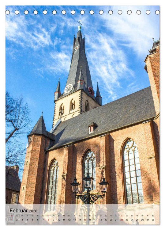 Produktbild: Kirchen in D&uuml;sseldorf (Tischkalender 2026 DIN A5 hoch), CALVENDO Monatskalender