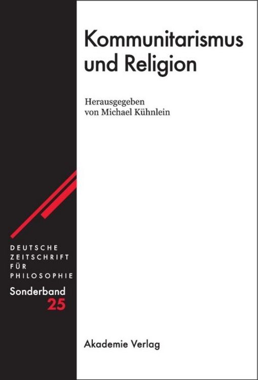 Produktbild: Kommunitarismus und Religion