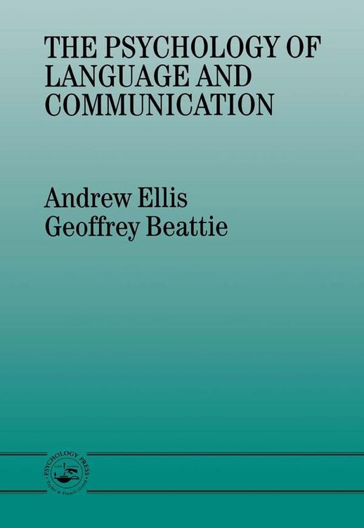 Produktbild: The Psychology of Language And Communication