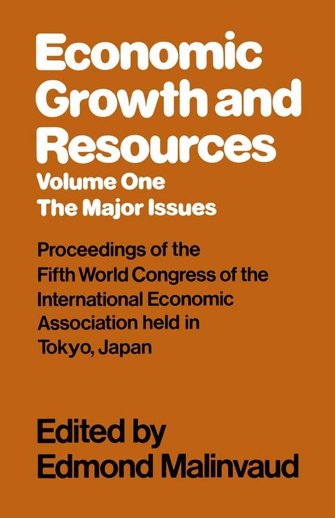 Produktbild: Economic Growth and Resources