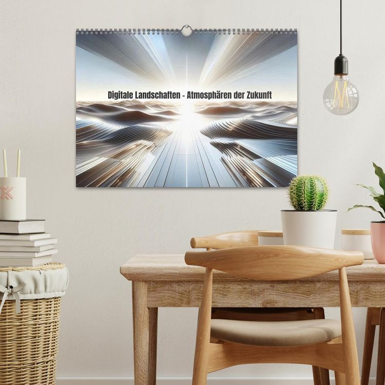 Produktbild: Digitale Landschaften &ndash; Atmosph&auml;ren der Zukunft (Wandkalender 2027 DIN A3 quer), CALVENDO Monatskalender