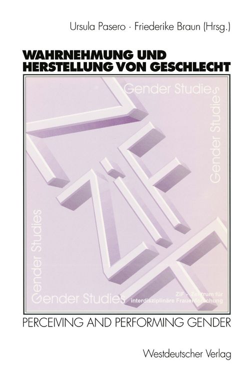 Produktbild: Wahrnehmung und Herstellung von Geschlecht