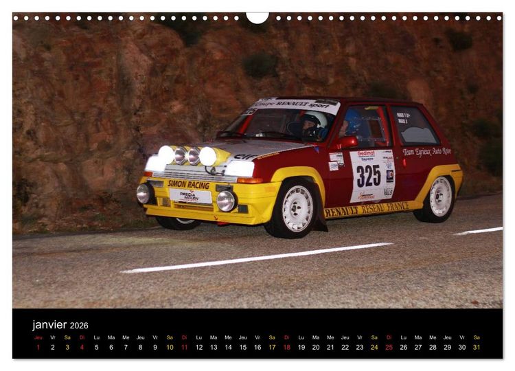 Produktbild: Rallye Vieilles Voitures (Calendrier mural 2026 DIN A3 vertical), CALVENDO calendrier mensuel